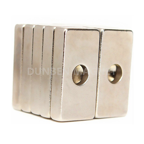 Block Magnet 20mm x 10mm with 4mm Countersunk Rare Earth Neodymium Magnet