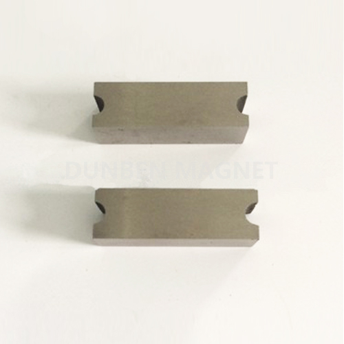 Customized block cast alnico permanent magnets with semicircle for liquid magnetic separator