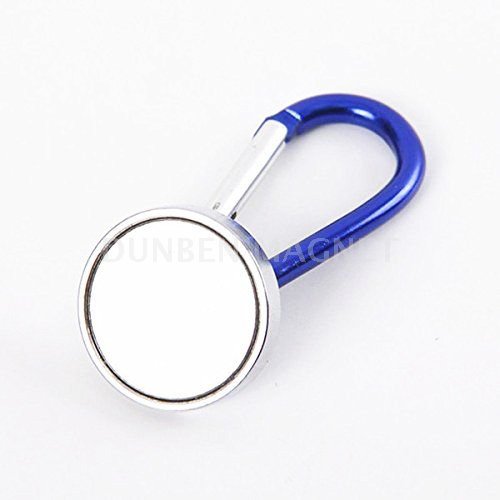 Powerful Neodymium Magnetic Carabiner Hook with Lock,Portable Magnetic Carabiner Holder,Portable Magnetic Fast Hanging Buckle Key Ring Holder Clip Outdoor Chain Cable Carabiner