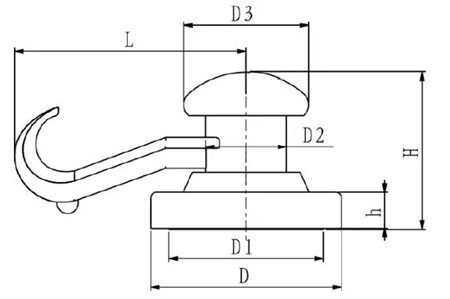 plastic magnetic hook9
