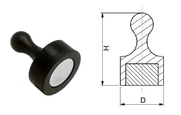plastic magnetic hook14-5