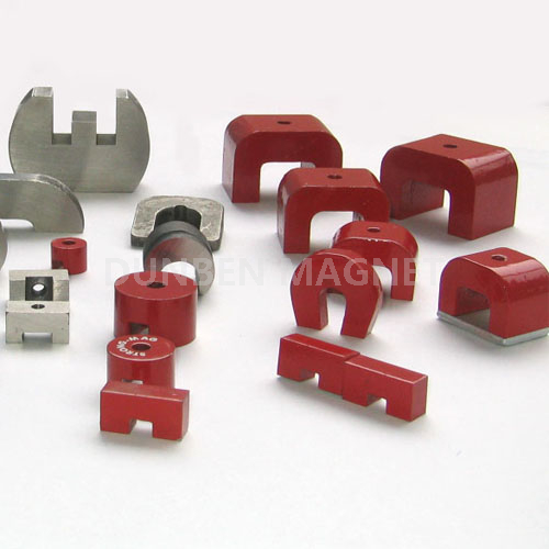 Customized U Shape AlNiCo Magnets Horseshoe Magnet With Hole