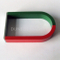 Red Green painted Alnico Educational Magnets , Cast AlNiCo Magnets,U-Shape Teaching Aids Magnets