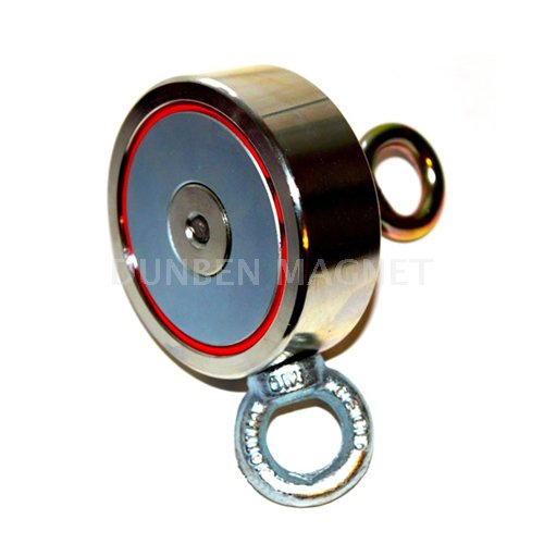 Search and Recovery Holding Magnets with Two-Sides Eyebolts,Two-Sides Search Magnet, Custom Retrieving and Holding Magnets