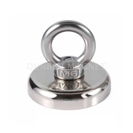 Super Strong Fishing Ring Eyebolt Clamping Magnet,Super Strong Neodymium Hook Salvage Eyebolt Cup Magnet,Metal Detector Recovering Permanent Eyebolt Ring Magnet,Finder Hunting Fishing Salvage Magnet